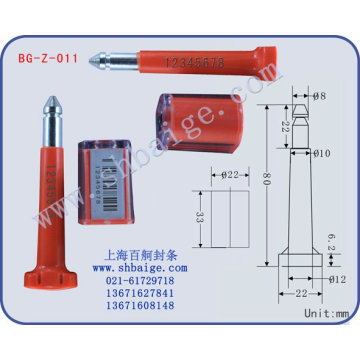 sello de contenedor BG-Z-011, bloqueo de contenedor